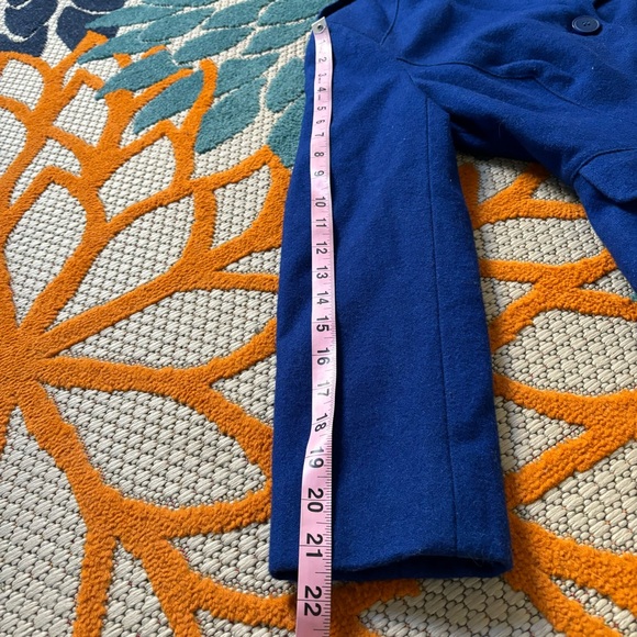 BEBE • Vintage Wool Blend Peplum Jacket in Royal Blue • EUC • Size XS - Picture 6 of 8